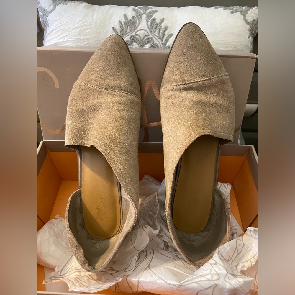 Worn women booties